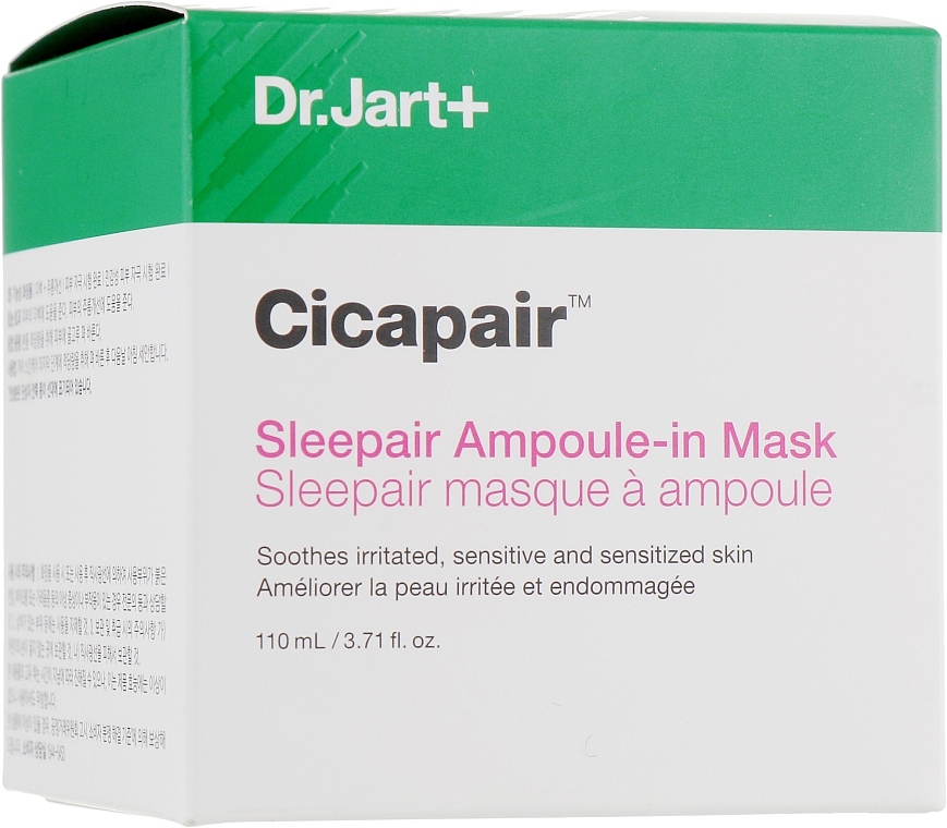 Kojąca maska do twarzy na noc - Dr. Jart+ Cicapair Sleepair Ampoule-in Mask — Zdjęcie N2