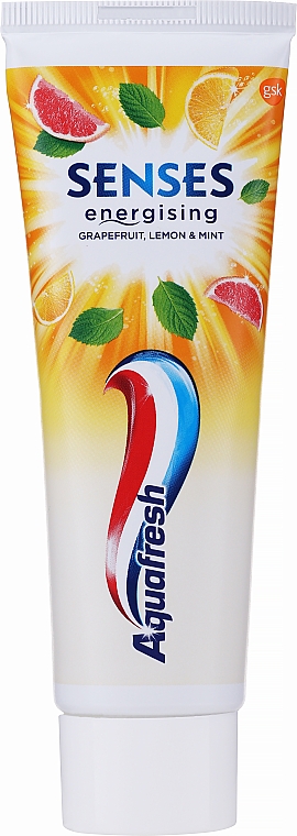 Pasta do zębów Grejpfrut, cytryna i mięta - Aquafresh Senses — Zdjęcie N1