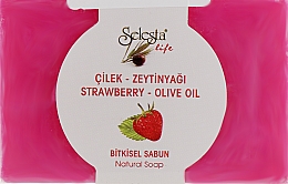 Kup Naturalne mydło Truskawka i oliwa z oliwek - Selesta Life Strawberry & Olive Oil Natural Soap