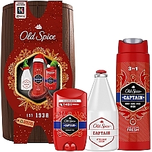 Zestaw - Old Spice Captain (deo/50ml + sh/gel/250ml + ash/lot/100ml + bag) — Zdjęcie N1