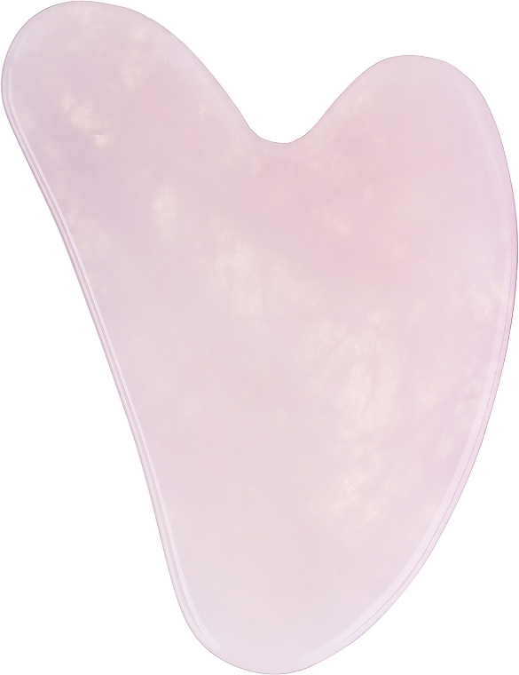 Jadeitowy masażer do twarzy, różowy - SkinCare Rose Jade Gua Sha — Zdjęcie N1