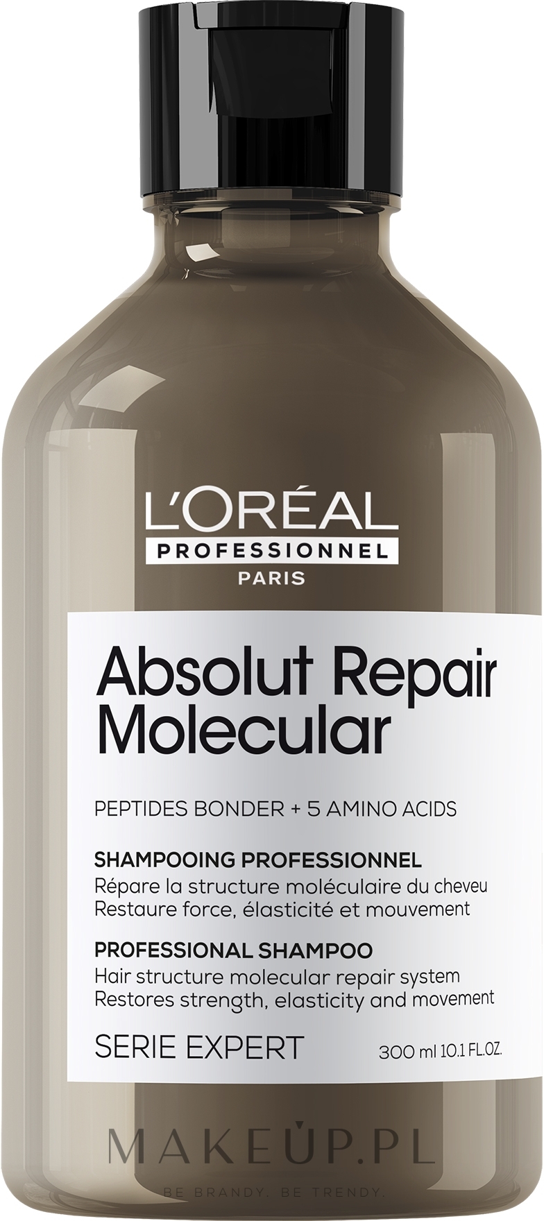 Profesjonalny szampon do molekularnej odbudowy struktury zniszczonych włosów - L'Oreal Professionnel Serie Expert Absolut Repair Molecular Shampoo — Zdjęcie 300 ml