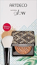 Kup Zestaw - Artdeco Glow Bronzer & Powder Brush Set (powder/10g + brush/1pcs)