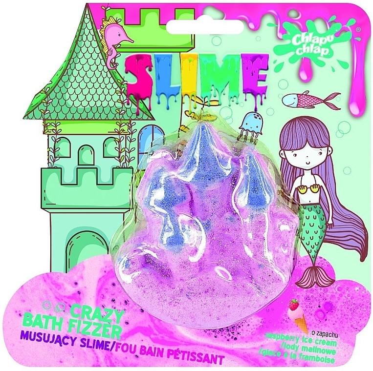 Slime do Kąpieli Slimowy Zamek, lody malinowe - Chlapu Chlap Sparkling Slime — Zdjęcie N1