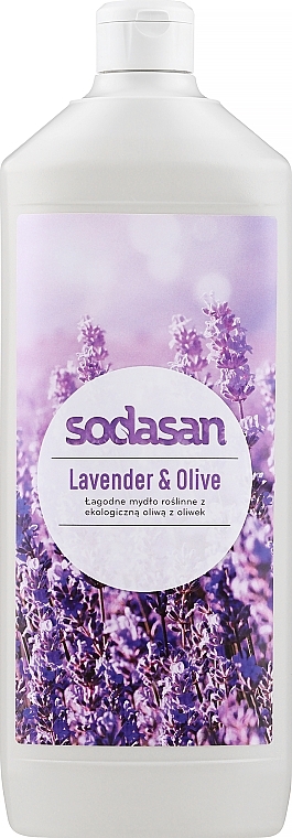 Kojące mydło w płynie Lawenda i oliwka - Sodasan Liquid Lavender-Olive Soap — Zdjęcie N5