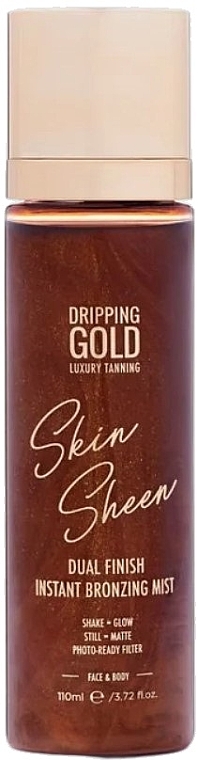 Natychmiastowy spray brązujący do ciała - Sosu by SJ Dripping Gold Skin Sheen Dual Finish Instant Bronzing Mist — Zdjęcie N1