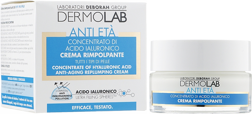 Przeciwstarzeniowy krem do twarzy - Deborah Milano Dermolab Anti-Aging Replumping Cream — Zdjęcie N2