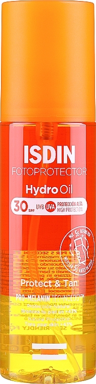 Przeciwsłoneczny olejek do ciała - Isdin Fotoprotector Hydro Oil SPF 30+ — Zdjęcie N1