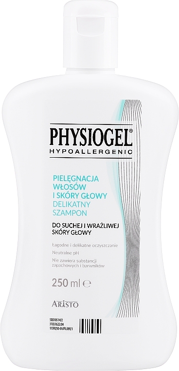 Delikatny szampon do suchej i wrażliwej skóry głowy - Physiogel Hypoallergenic Delicate Shampoo