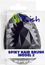 Szczotka do włosów Czarno-zielona - Twish Spiky Hair Brush Model 2 Midnight Black — Zdjęcie N2