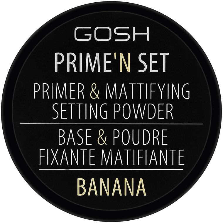 Matująco-utrwalająca baza i puder do twarzy - Gosh Copenhagen Primeʼn Set Primer & Mattifying Setting Powder — Zdjęcie N2