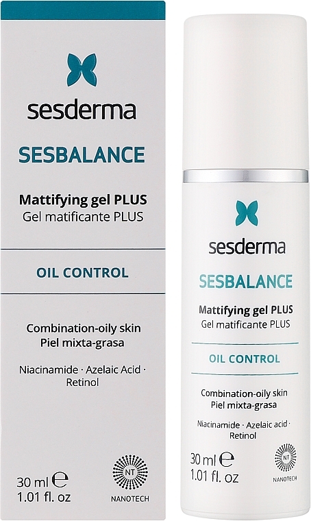 Żel do twarzy - SesDerma Laboratories Sesbalance Mattifying Gel Plus — Zdjęcie N2