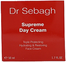 Kup PRZECENA! Głęboko rewitalizujący krem ​​na dzień - Dr Sebagh Supreme Day Cream *
