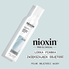 Pianka do włosów zwiększająca objętość - Nioxin Pro Clinical Density Defend Volumizing + Thickening Mousse — Zdjęcie N2