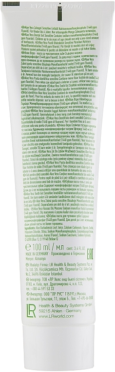 Żelowa pasta do wrażliwych zębów - LR Health & Beauty Aloe Vera Sensitive Tooth Gel — Zdjęcie N2