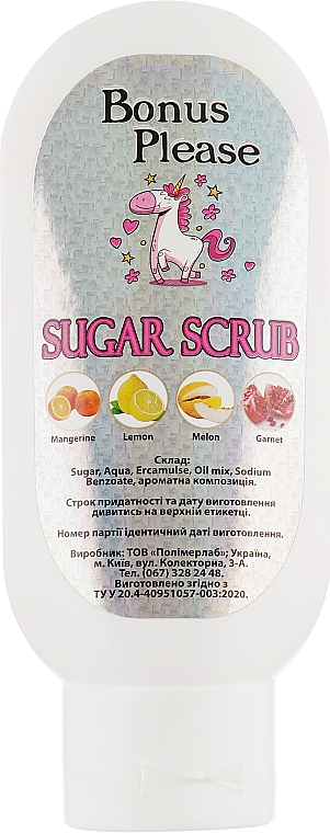 Peeling cukrowy Mandarynka - Bonus Please Sugar Scrub Mangerine — Zdjęcie N1