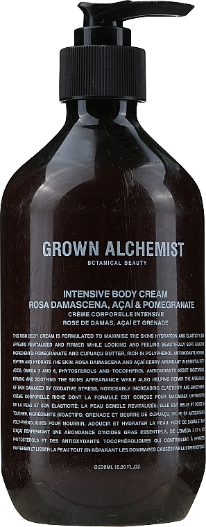 PRZECENA! Perfumowany krem do ciała - Grown Alchemist Intensive Body Cream Rosa Damascena Acai & Pomegranate * — Zdjęcie N2