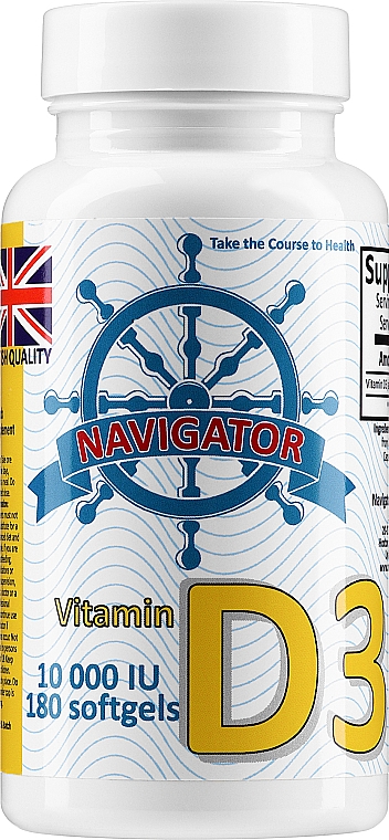 Witamina D3, w kapsułkach - Navigator Vitamin D3 10000 IU — Zdjęcie N4