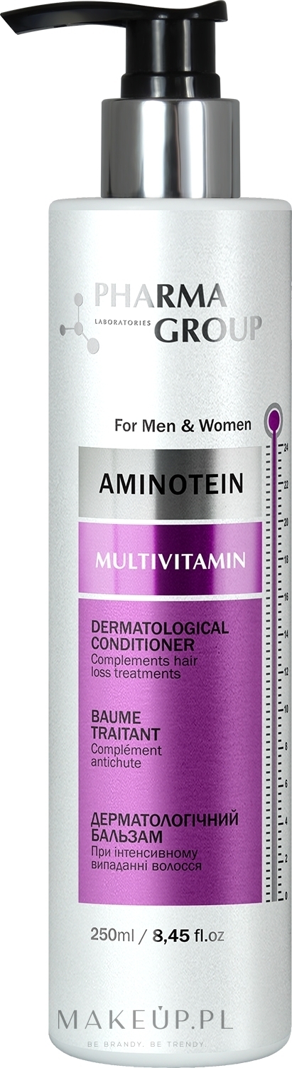 Balsam na intensywne wypadanie włosów - Pharma Group Laboratories Aminotein + Multivitamin Conditioner — Zdjęcie 250 ml