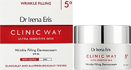 Dermokrem przeciwzmarszczkowy do twarzy i pod oczy - Dr Irena Eris Clinic Way 5° Intense Anti-Wrinkle Lipid Filling Day Cream — Zdjęcie N2