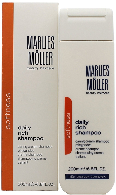 Delikatny szampon do włosów - Marlies Moller Softness Daily Rich Shampoo — Zdjęcie N2