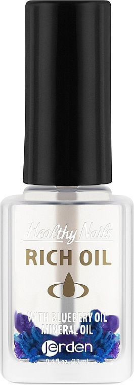 Oliwka do skórek i paznokci z suszonymi kwiatami - Jerden Healthy Nails Rich Oil — Zdjęcie N1