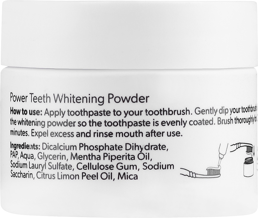 Puder wybielający do zębów - SwissWhite Smilepen White Edition Natural Teeth Whitening Powder — Zdjęcie N2