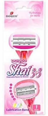 Maszynka do golenia z wymiennym wkładem - Dorco Shai 3+3 Lubrication Band — Zdjęcie N1