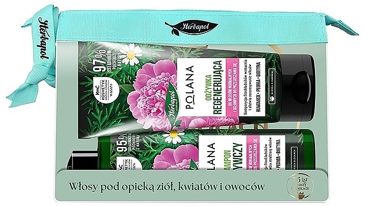 Zestaw - Polana (shm/400ml + cond/200ml + bag/1pcs) — Zdjęcie N1