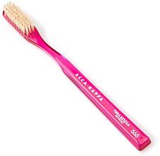 Szczoteczka do zębów, różowa - Acca Kappa Medium Pure Bristle Toothbrush Model 568 — Zdjęcie N1