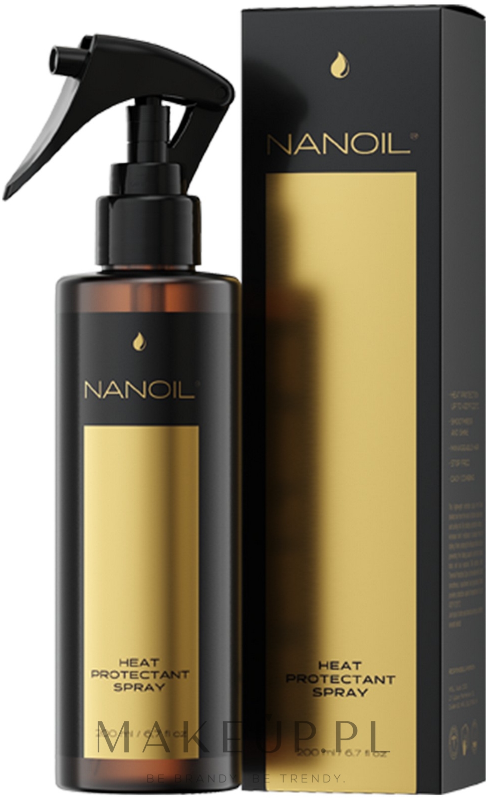 Termoochronny spray do włosów - Nanoil Heat Protectant Spray — Zdjęcie 200 ml