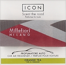 Zapach do samochodu Geometryczna herbata pomarańczowa - Millefiori Milano Icon Textil Geometric Orange Tea — Zdjęcie N1
