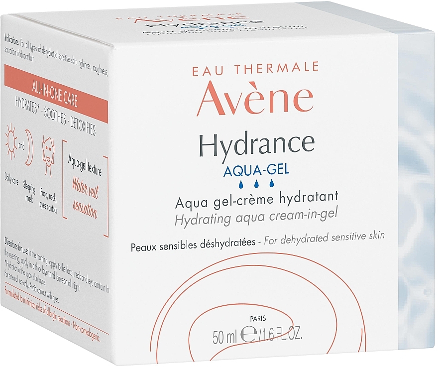 Nawilżający krem-żel do twarzy - Avene Hydrance Aqua Gel — Zdjęcie N3