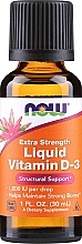 Witamina D-3 na zdrowe kości - Now Foods Liquid Vitamin D3 Extra Strenght 1000 IU — Zdjęcie N1