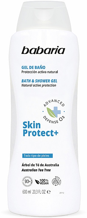 Żel pod prysznic i do kąpieli - Babaria Bath & Shower Gel Skin Protect + — Zdjęcie N1