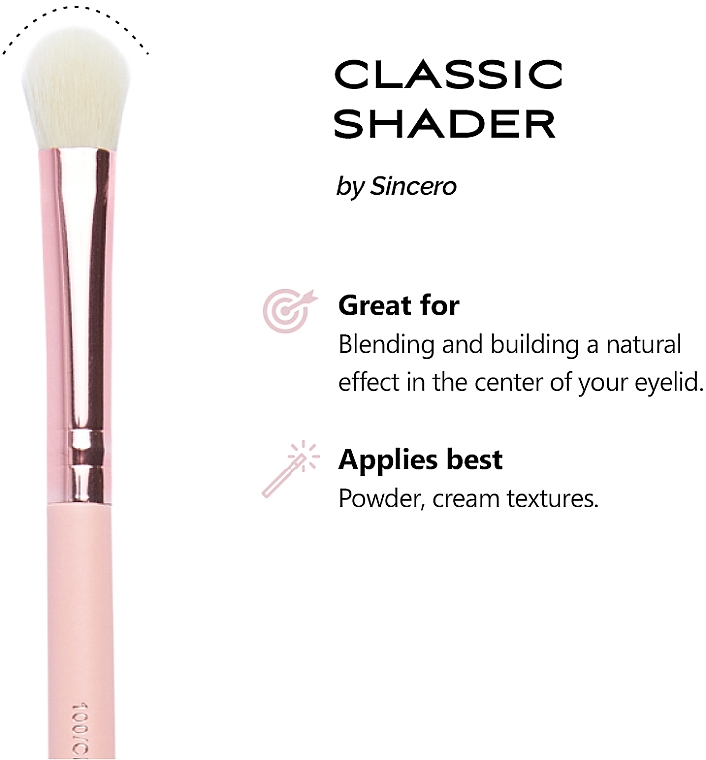 Pędzel do cieni - Sincero Salon Classic Shader Brush  — Zdjęcie N2