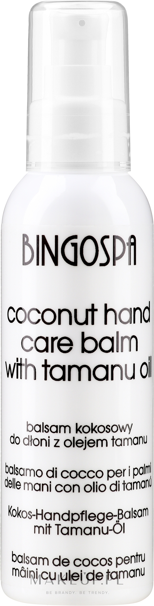 Balsam kokosowy do dłoni z olejem tamanu - BingoSpa Balsam Coconut  — Zdjęcie 135 g