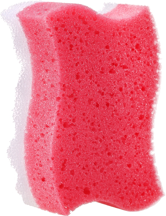 Gąbka do kąpieli i masażu Fala, czerwona - Grosik Camellia Bath Sponge — Zdjęcie N1