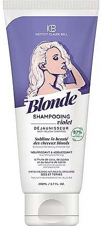 Szampon do włosów blond - Institut Claude Bell Blonde Shampooing Violet — Zdjęcie N1