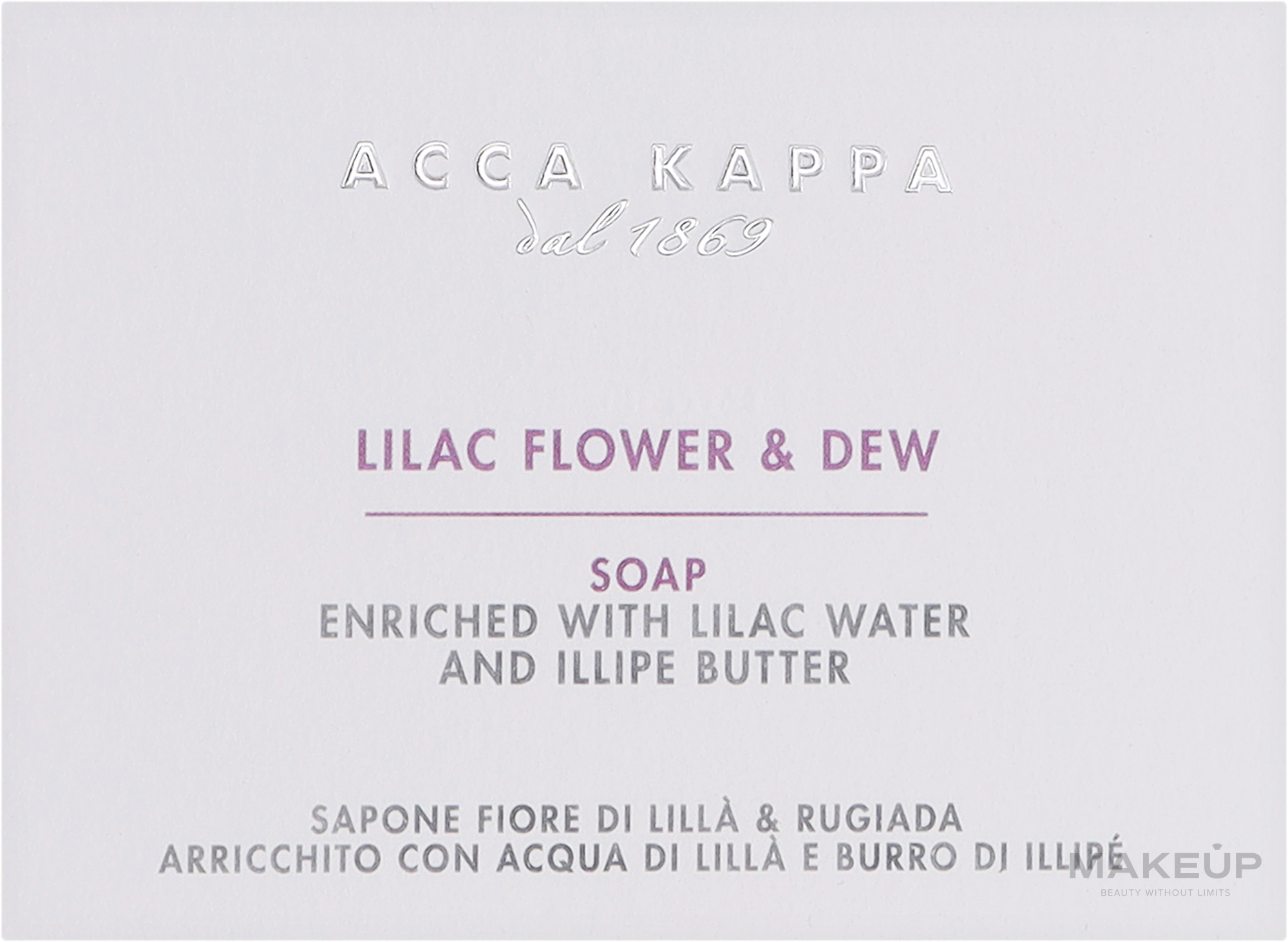 Mydło Kwiat bzu i rosa - Acca Kappa Lilac Flower & Dew Soap — Zdjęcie 150 g