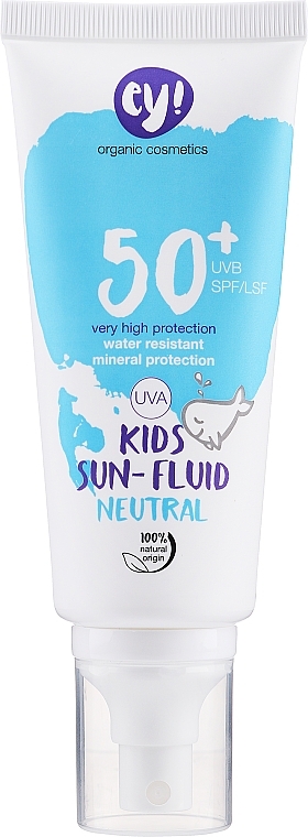 PRZECENA! Płyn do ochrony przeciwsłonecznej dla dzieci - Ey! Organic Cosmetics Kids Sun Fluid Neutral SPF 50+ * — Zdjęcie N2
