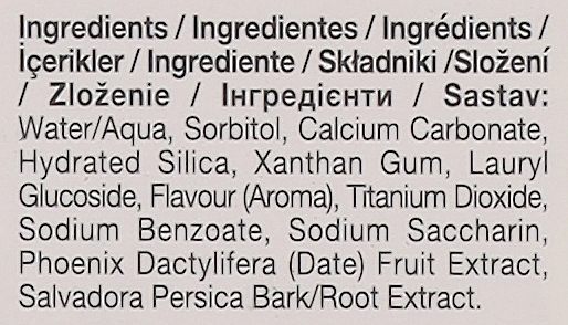 Wybielająca pasta do zębów z miswakiem i daktylami - Farmasi Eurofresh Whitening Toothpaste Miswak + Date Fruit — Zdjęcie N3