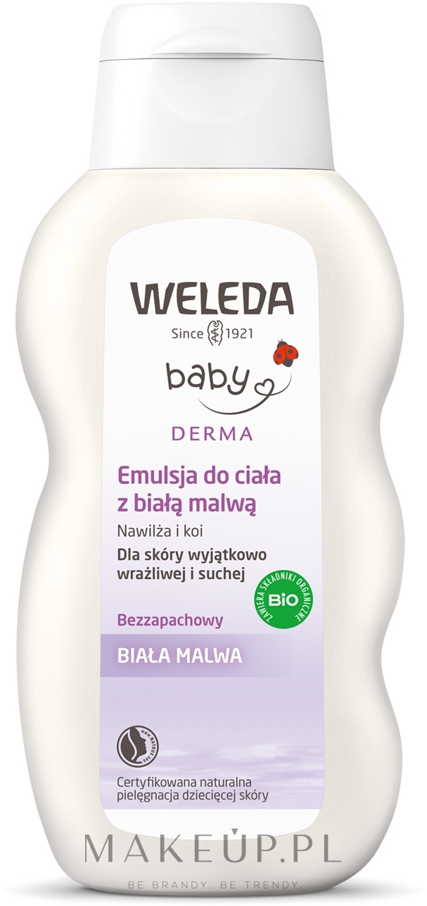 Bezwonny lotion do ciała dla dzieci i niemowląt Biała malwa - Weleda Weisse Malve Pflegelotion — Zdjęcie 200 ml