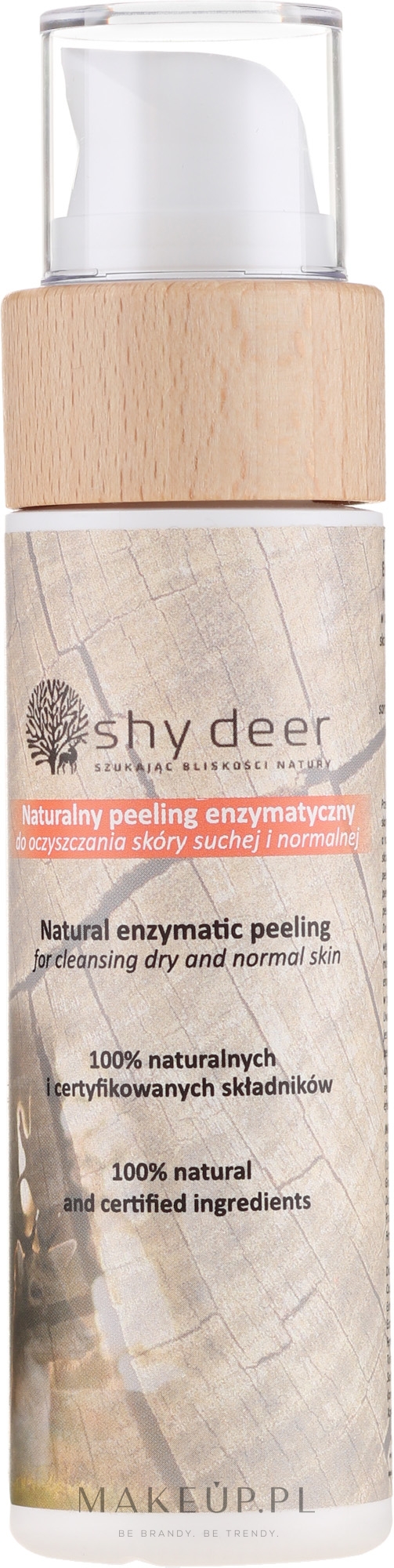 Naturalny peeling enzymatyczny do oczyszczania skóry suchej i normalnej - Shy Deer — Zdjęcie 100 ml