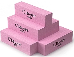 Blok do polerowania paznokci, różowy - Clavier — Zdjęcie N1