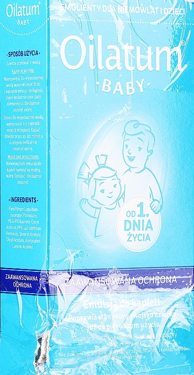 PRZECENA! Emulsja do kąpieli od 1. dnia życia - Oilatum Baby Bath Emulsion * — Zdjęcie N1