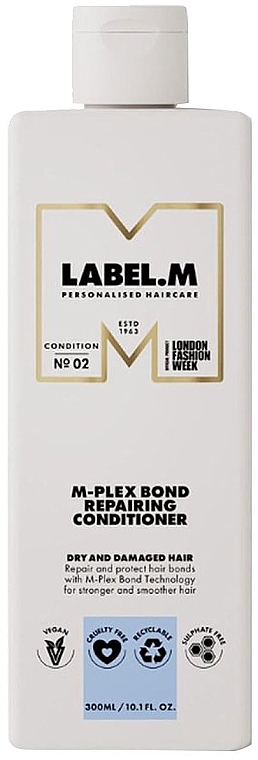 Odżywka rewitalizująca do włosów suchych i zniszczonych - Label.m M-Plex Bond Repairing Conditioner — Zdjęcie N1