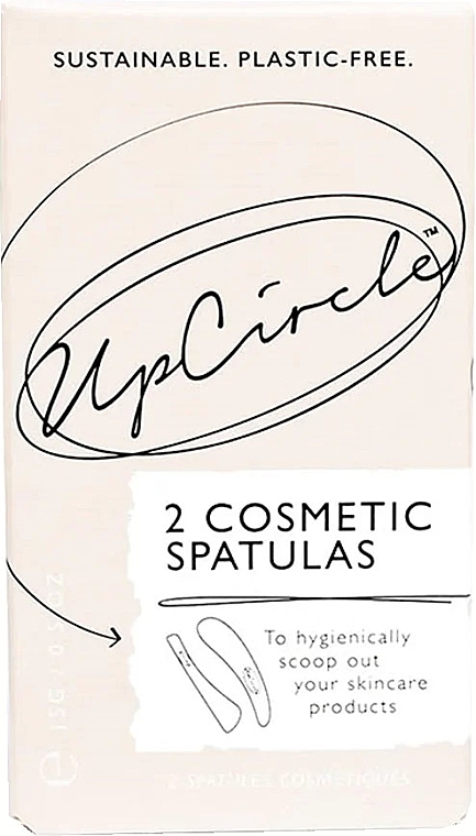 Szpatułki kosmetyczne - UpCircle 2 Mini Metal Scoops Cosmetic Spatulas — Zdjęcie N1