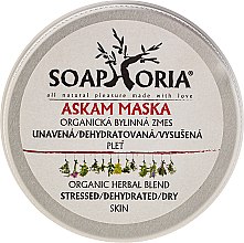 Kup Oczyszczająca maska do twarzy do skóry suchej, odwodnionej i zestresowanej - Soaphoria Organic Herbal Blend