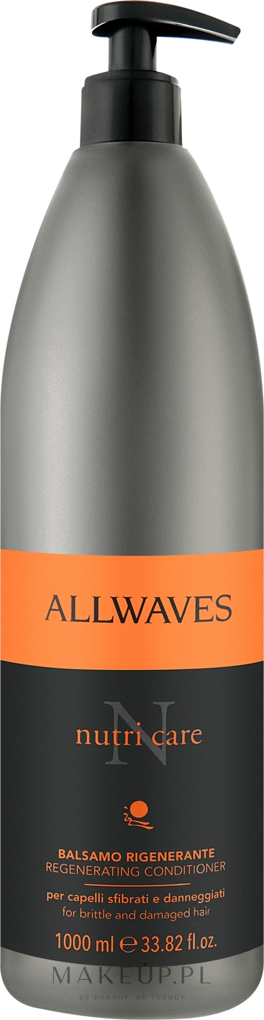 Regenerująca odżywka do włosów zniszczonych - Allwaves Nutri Care Regenerating Conditioner — Zdjęcie 1000 ml